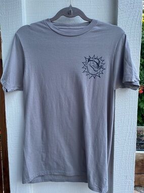 Popeye Gray Graphic T-Shirt Tattoo Sailor Cartoon Print 100% Cotton - Size S